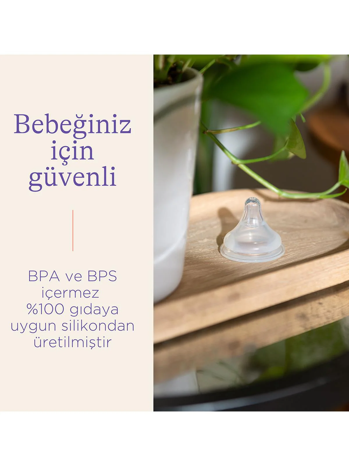 Lansinoh Natural Wave 2'li Biberon Emziği Yavaş Akış - Image 5