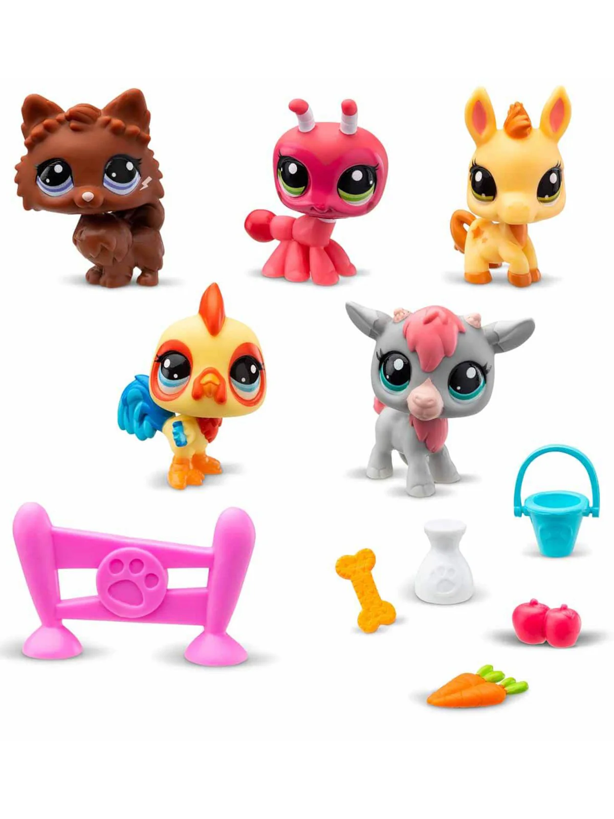 Littlest Pet Shop Minişler 5'li Figür Seti S1 - Pembe - Image 4