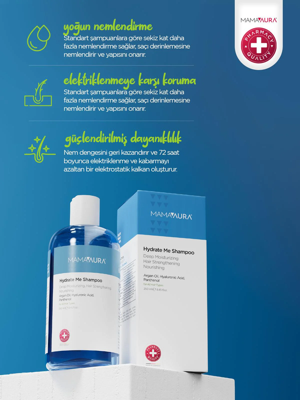 Mamaaura Hydrate Me Nemlendirici Şampuan 250 ml - Image 3