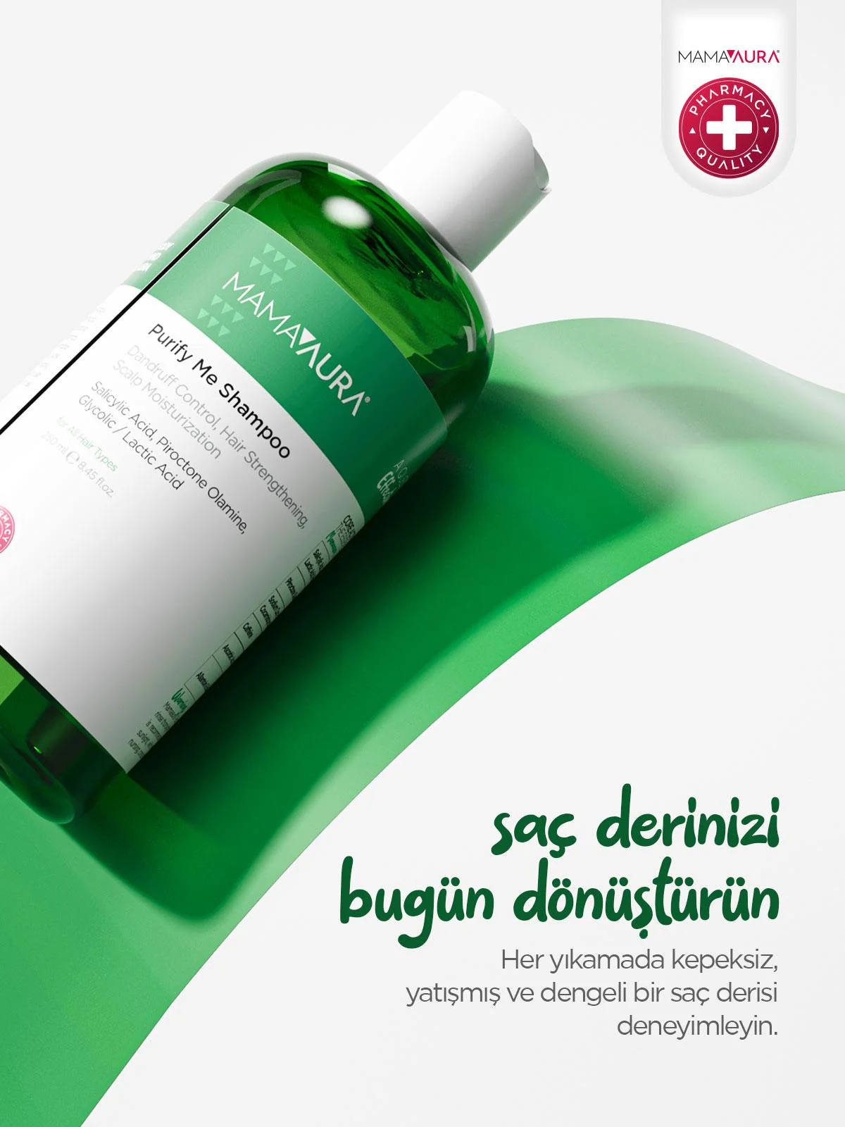 Mamaaura Kepek Ve Kaşıntı Karşıtı Şampuan - Purify Me Shampoo 250 Ml - Image 6