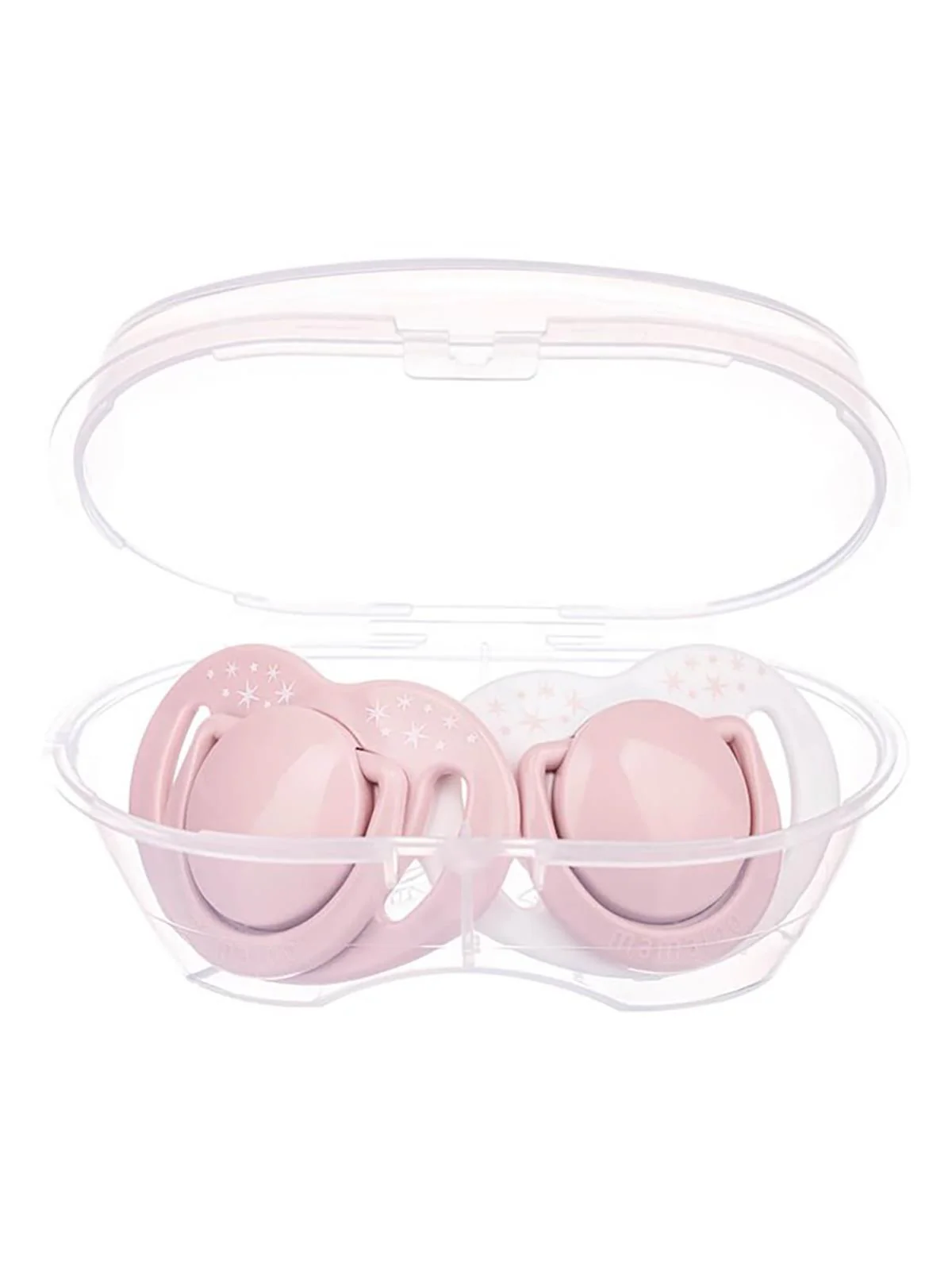 Mamajoo Sterilizasyon & Saklama Kutulu Desenli İkili Ortodontik Emzik 6 Ay+ - Pembe - Image 2