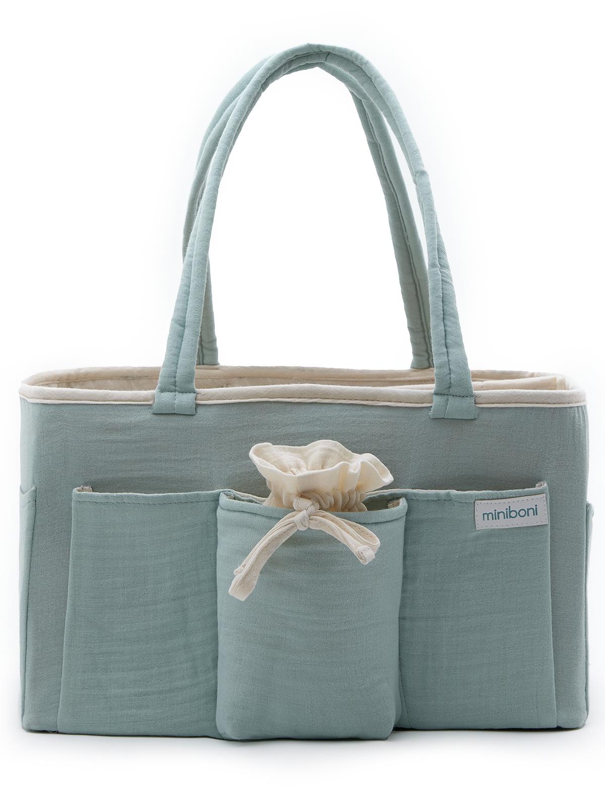 Miniboni Müslin Anne Organizer Çanta - Yeşil - Image 8