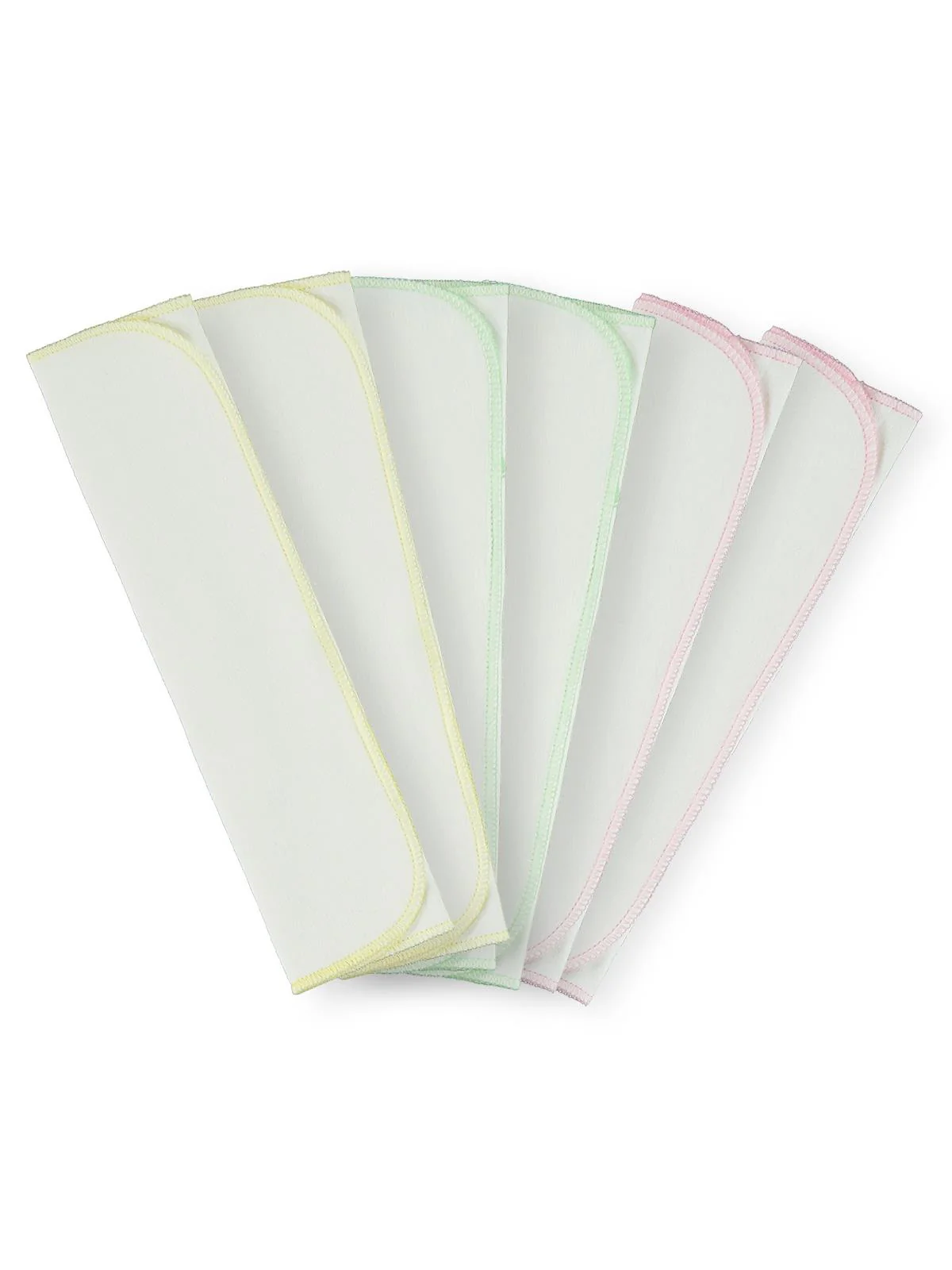 Minidamla Bebek 6'lı Ağız Mendili 28x28 Cm - Pembe - Image 2
