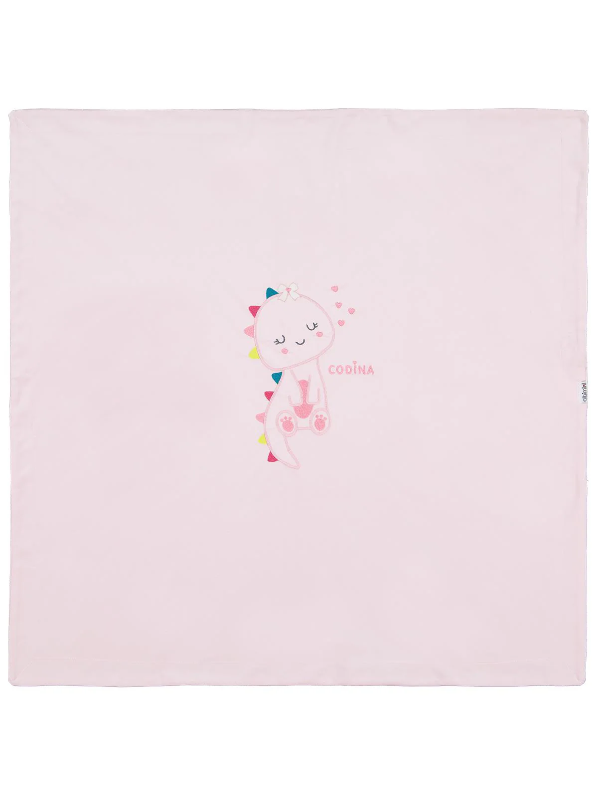 Albimini Zürafa Nakış Battaniye - Pembe - Image 2