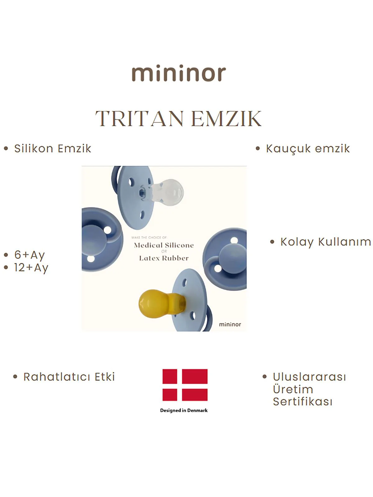 Mininor Silikon Emzik 12+ Ay - Grasshopper - Yeşil - Image 5