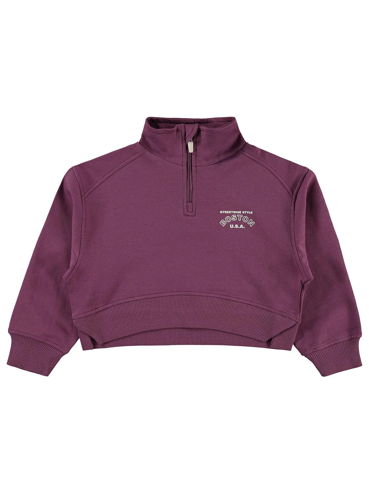 Mışıl Kids Yarım Fermuarlı 10-13 Yaş Eşofman Takımı - Pembe - Image 7