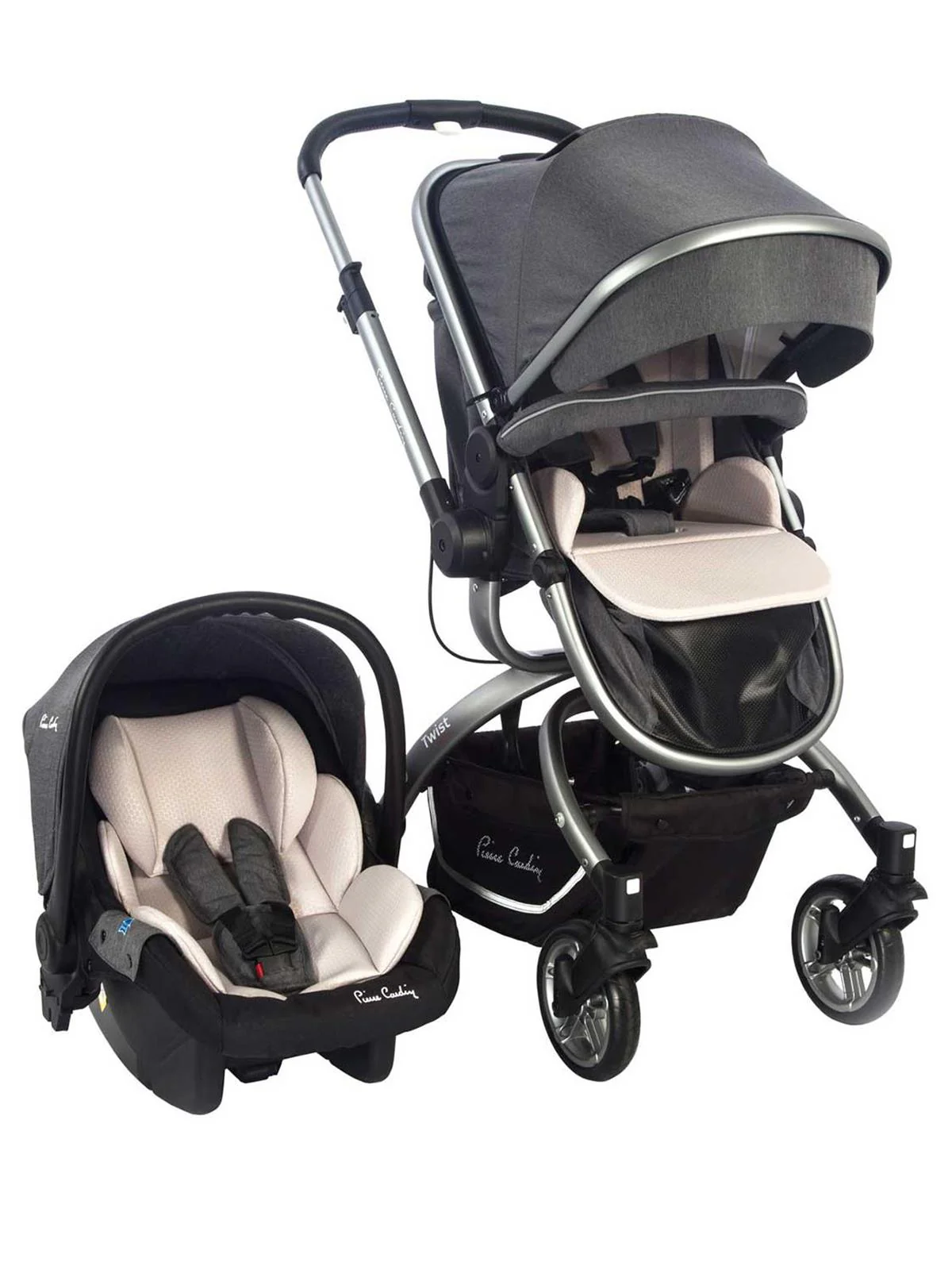 Pierre Cardin Pc Twist +plus Travel Bebek Arabası - Gri - Image 2