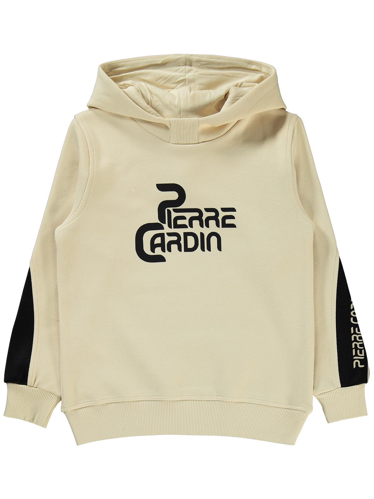 Pierre Cardin Baskılı 6-9 Yaş Sweatshirt - Bej - Image 2