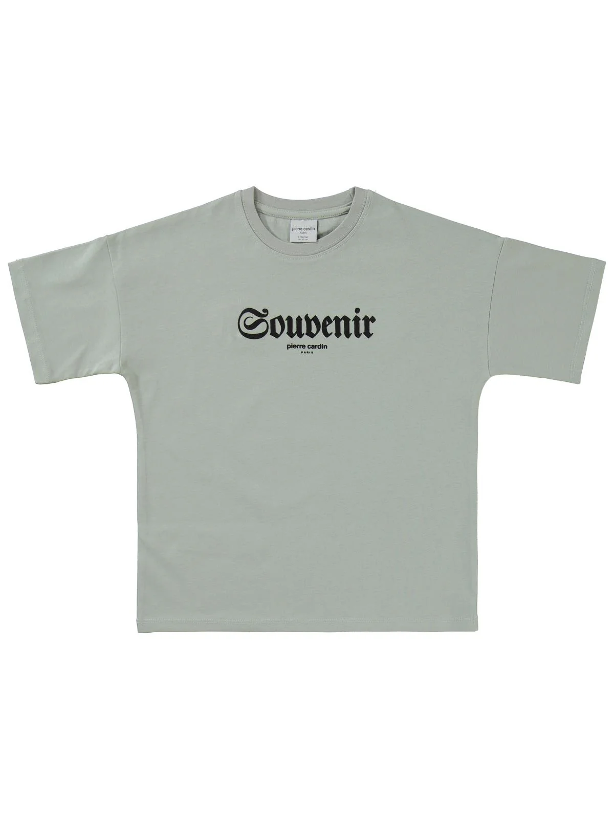 Pierre Cardin Souvenir Baskılı 6-9 Yaş Tişört - Gri - Image 3