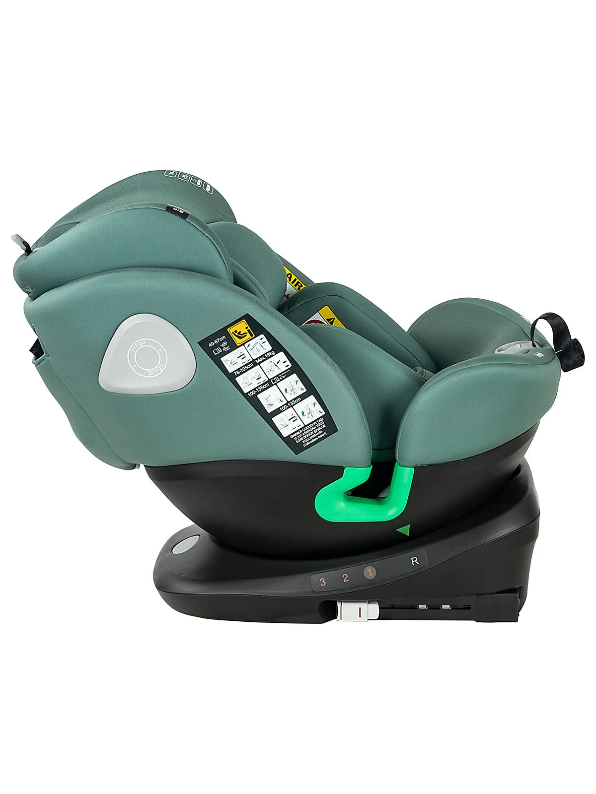 Prego TronFix I-Size 0-36 Kg Oto Koltuğu - Yeşil - Image 8