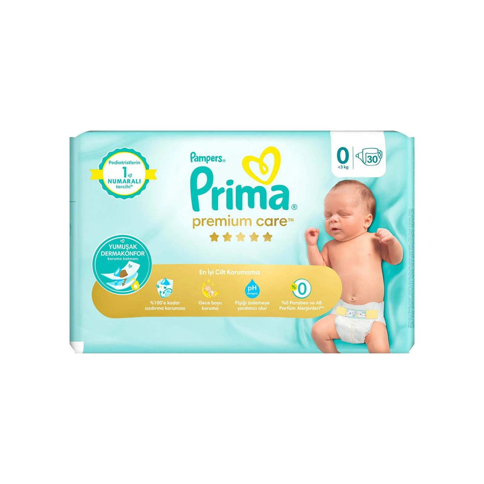 Prima Premium Care 0 Beden Prematüre Bebek Bezi 30 Adet - Image 6