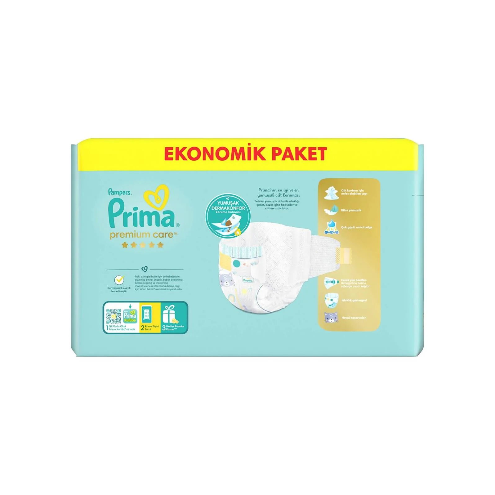 Prima Premium Care 3 Beden 52 Adet Bebek Bezi Ekonomik Paket - Image 9