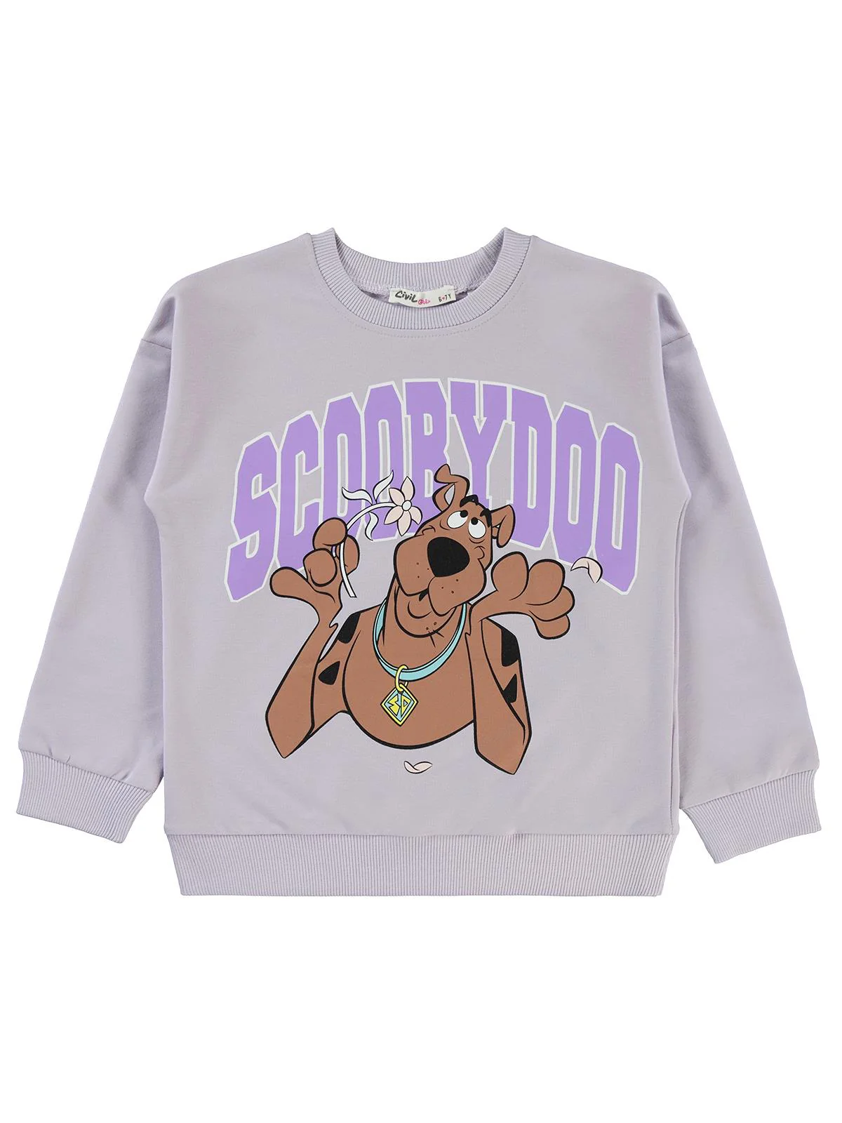 Scooby Doo 6-9 Yaş Sweatshirt - Lila