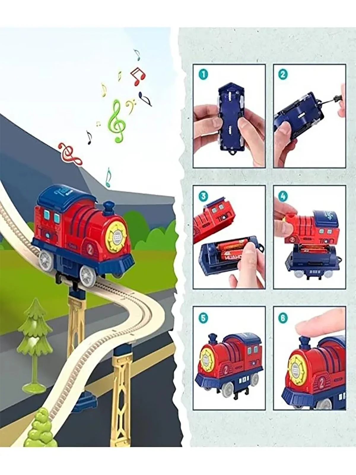 Seher Oyuncak 147 Parça Çantalı Tren Seti - Image 3