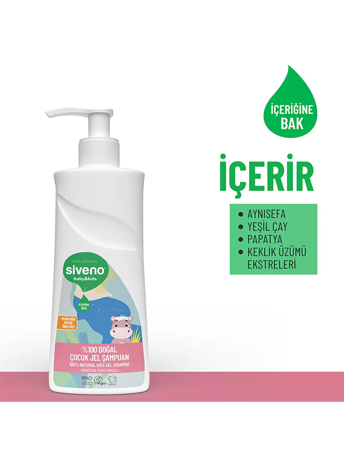 SIVENO%100 Doğal Çocuk Jel Şampuan 325 ml - Image 3