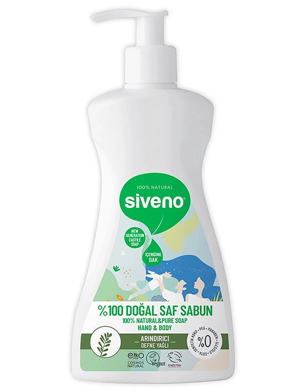 Siveno Defne Yağlı Doğal Sıvı Sabun 300 ml - Image 2