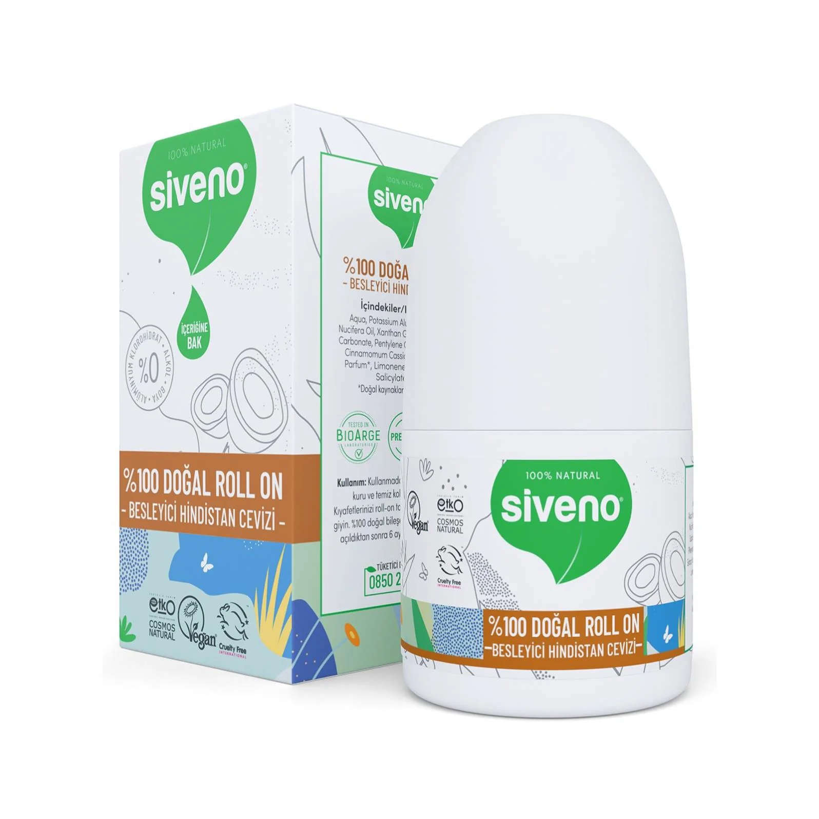 Siveno Doğal Roll on – Besleyici Hindistan Cevizi 50ml - Image 3