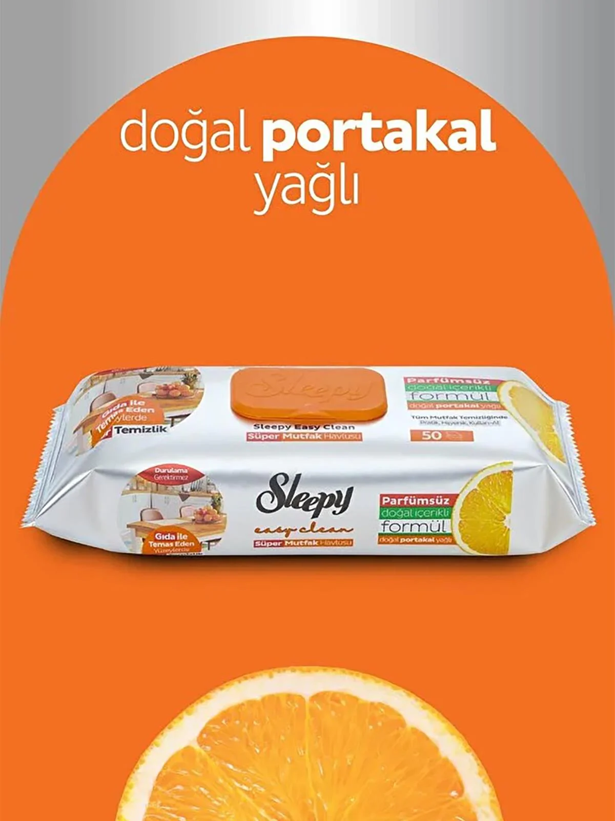Sleepy Mutfak Havlusu Portakal Yağlı 50'li - Image 3