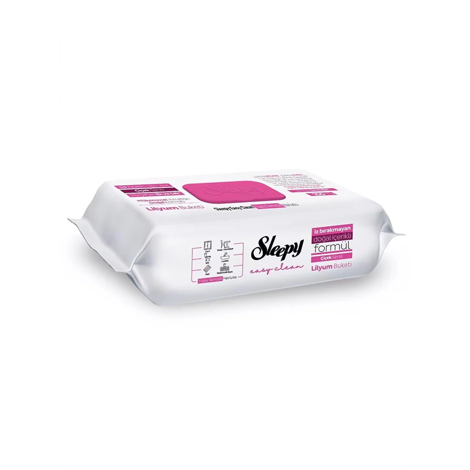 Sleepy Yüzey Temizleme Havlusu Lilyum Buketi 100 Yaprak - Image 3