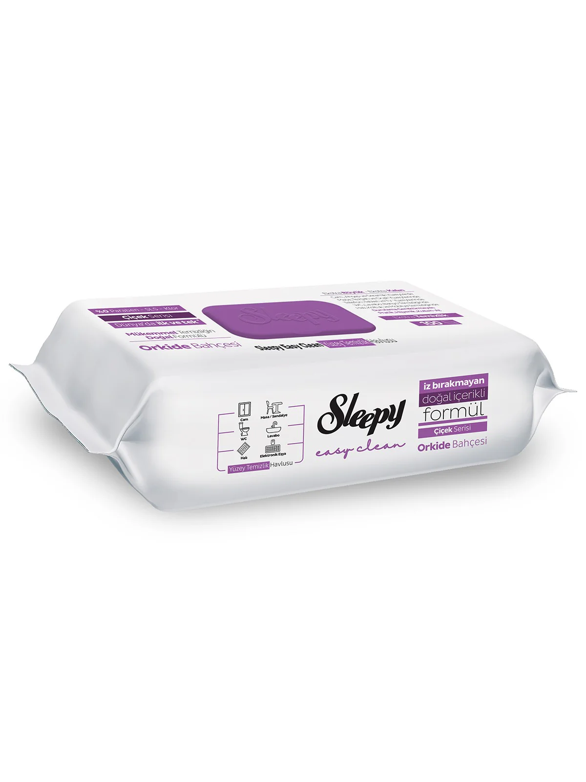 Sleepy Yüzey Temizleme Havlusu Orkide Bahçesi 100 Yaprak - Image 3