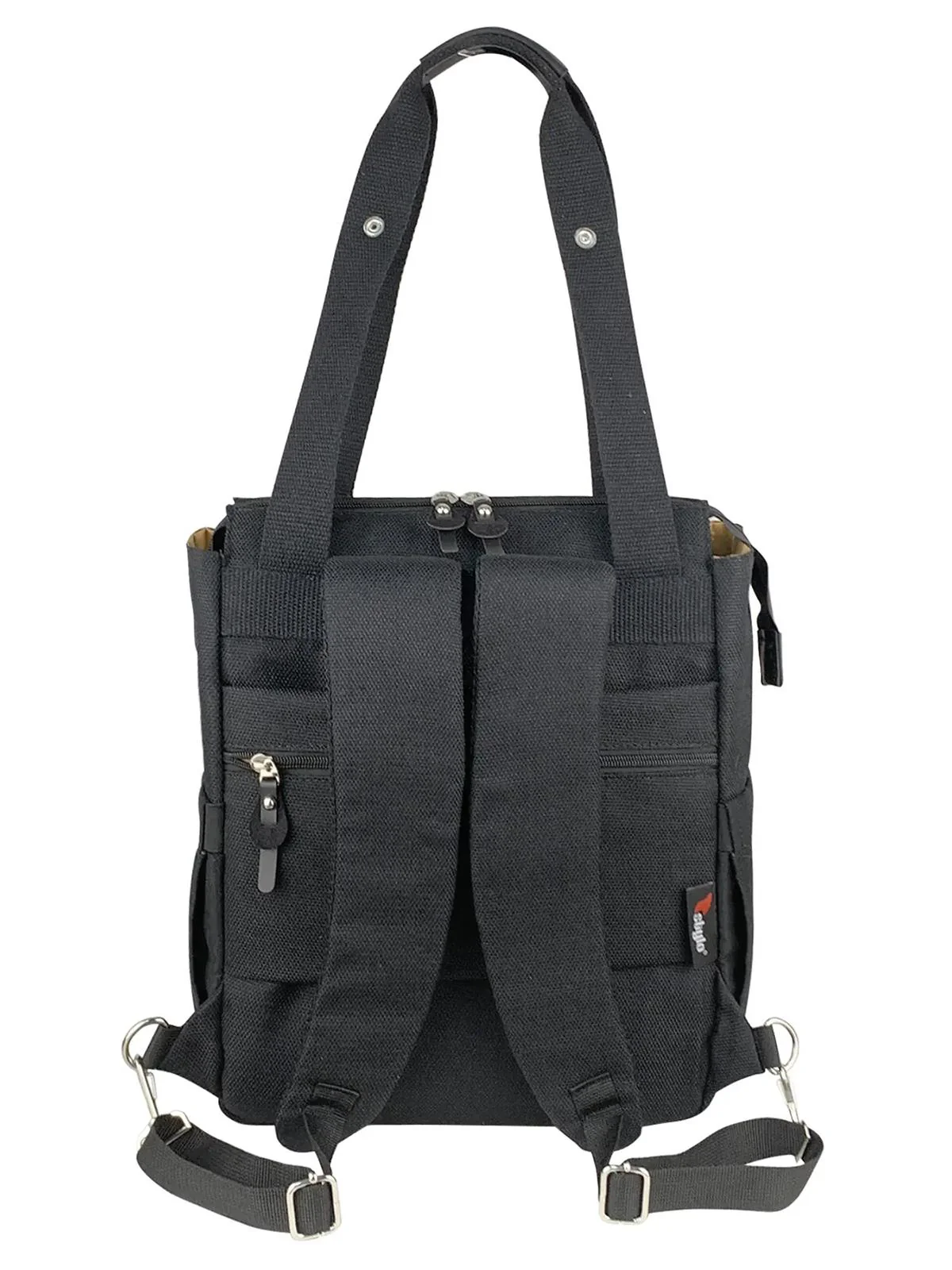 Stylo Platinum (2 In 1) Anne Bebek Bakım Sırt Ve Omuz Çantası - Siyah - Image 13