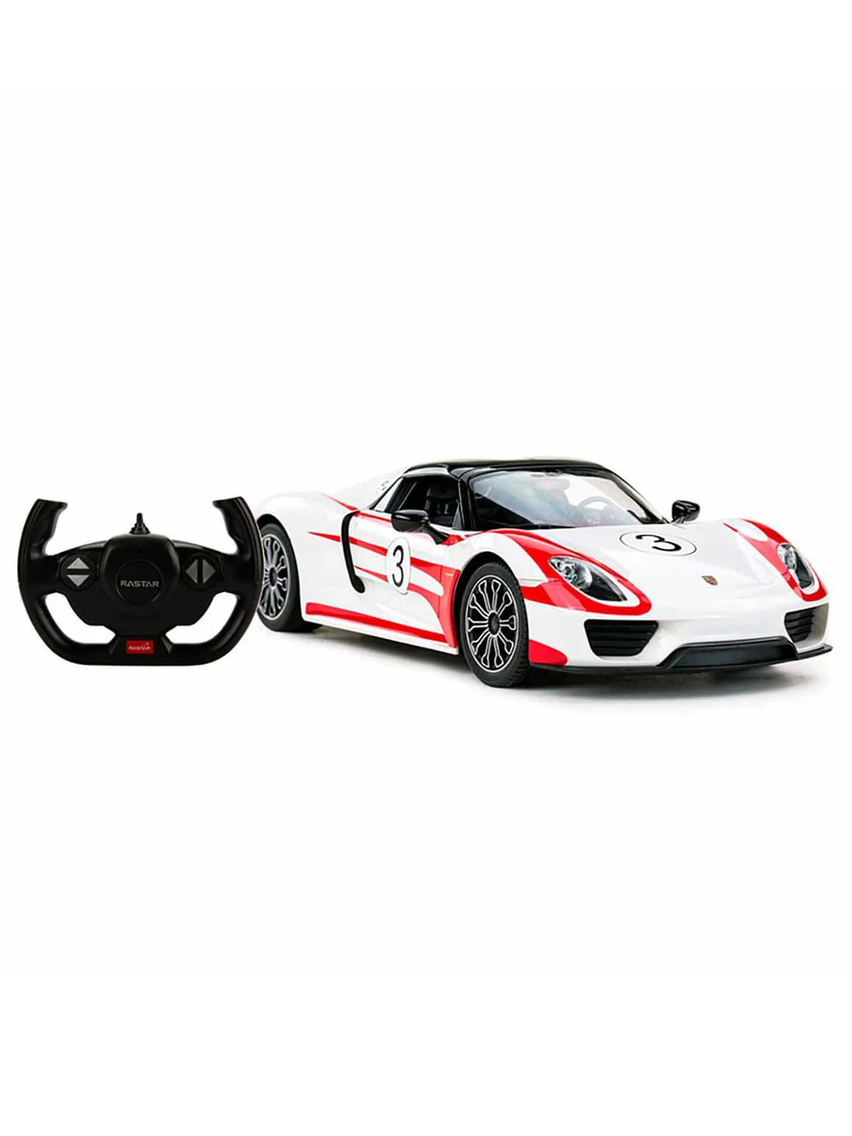 Sunman Oyuncak 1:14 Uzaktan Kumandalı Porsche 918 Spyder Weissach Işıklı Araba - Beyaz - Image 4
