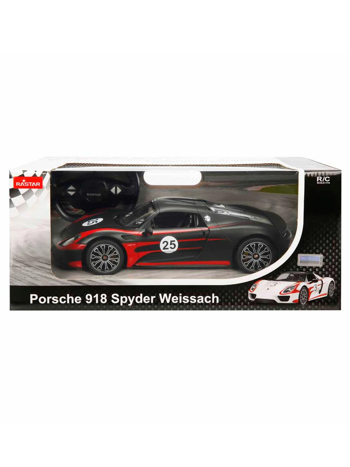 Sunman Oyuncak 1:14 Uzaktan Kumandalı Porsche 918 Spyder Weissach Işıklı Araba - Kırmızı