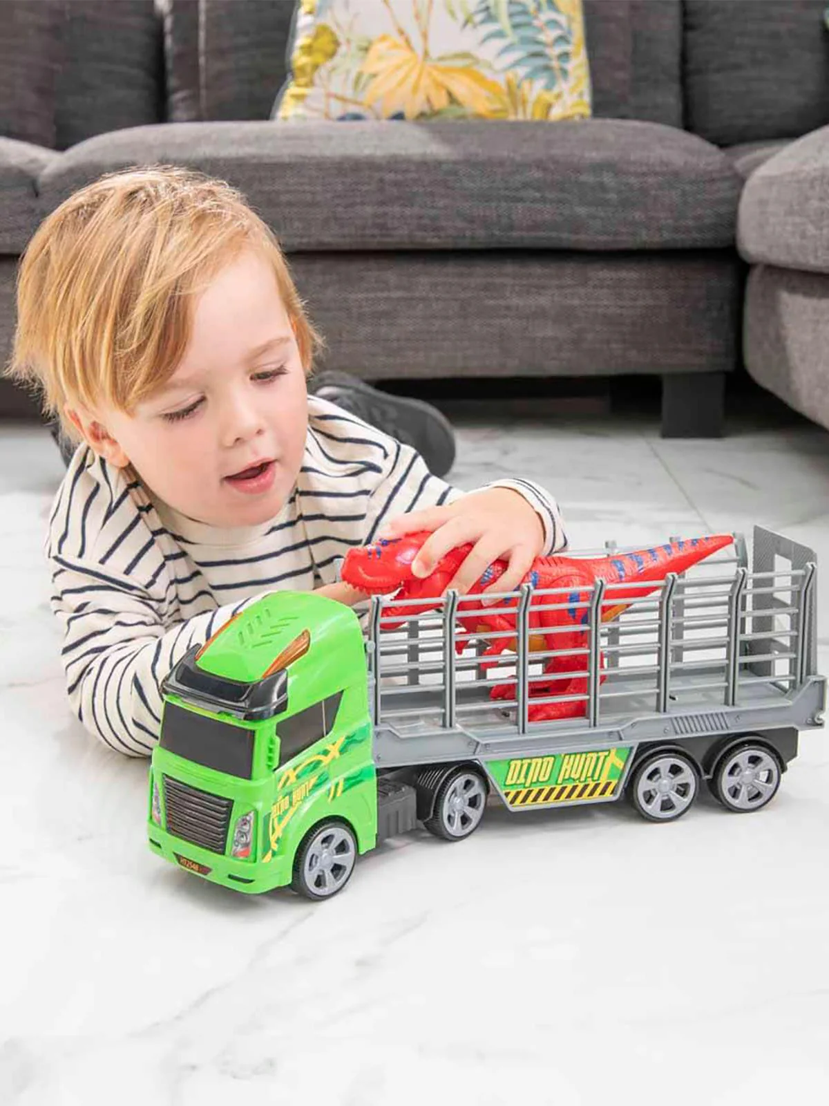 Sunman Oyuncak Mighty Machines Sesli ve Işıklı Dino Transporter - Image 10