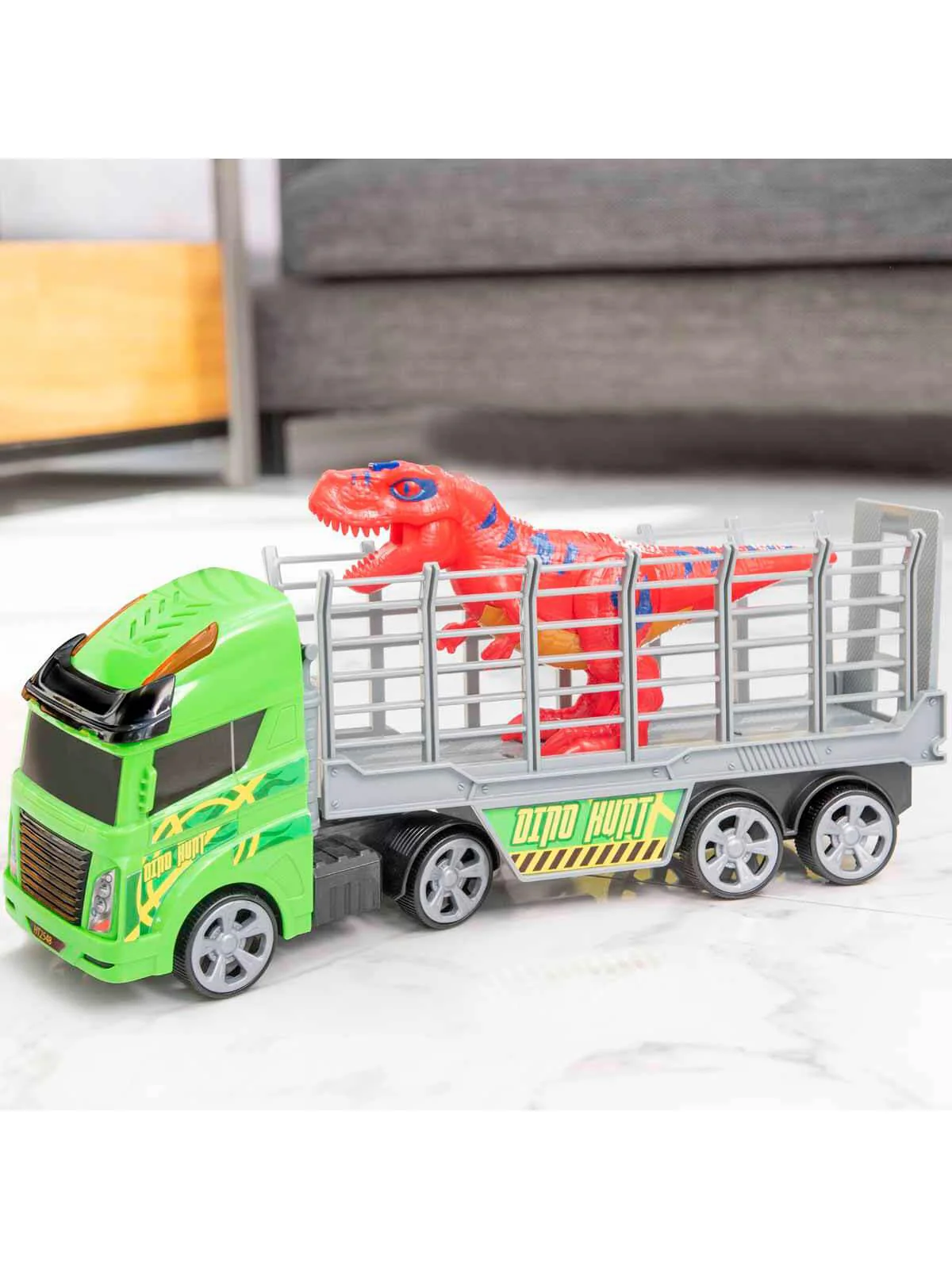 Sunman Oyuncak Mighty Machines Sesli ve Işıklı Dino Transporter - Image 6
