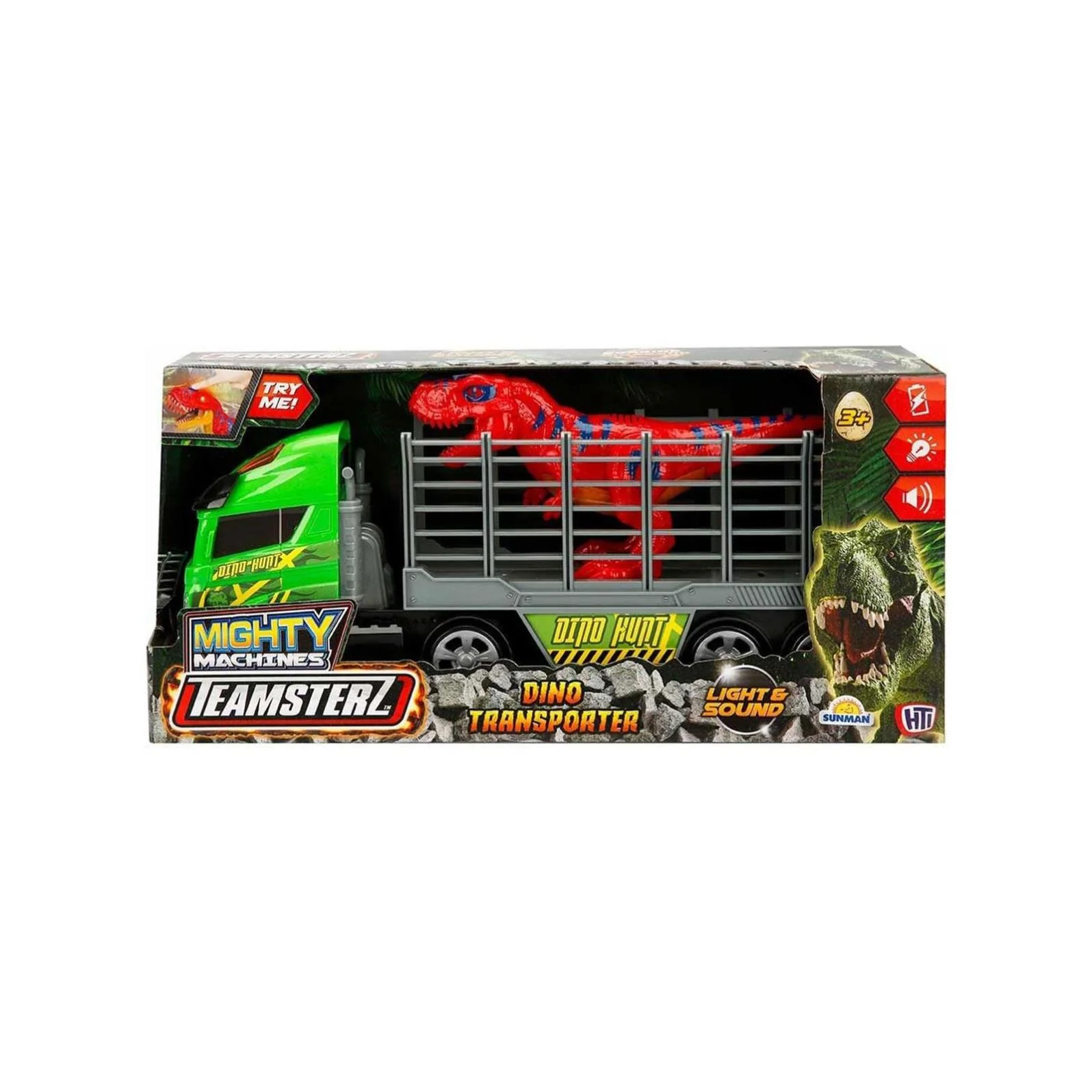 Sunman Oyuncak Mighty Machines Sesli ve Işıklı Dino Transporter - Image 7