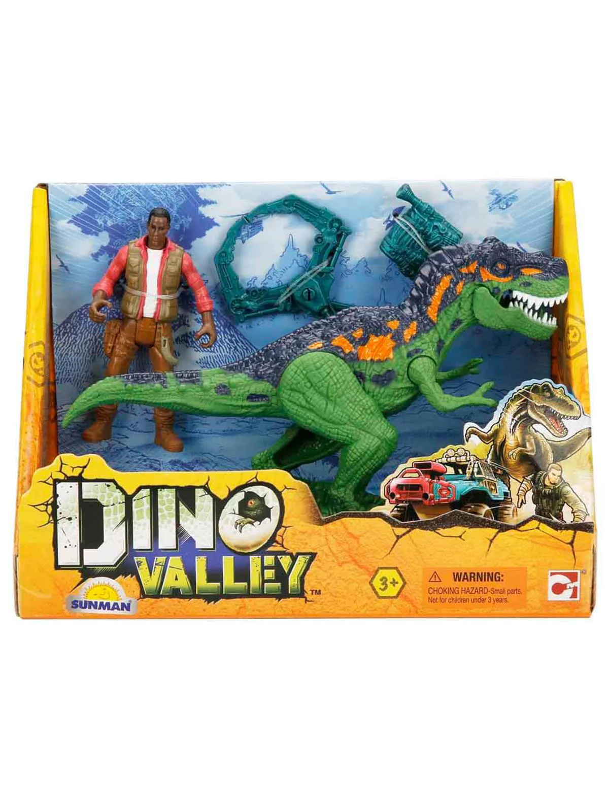 Sunman Oyuncak Oyun Set Dıno Valley Dınodanger 1Fgr./1Dinozor 2A. - Yeşil - Image 2