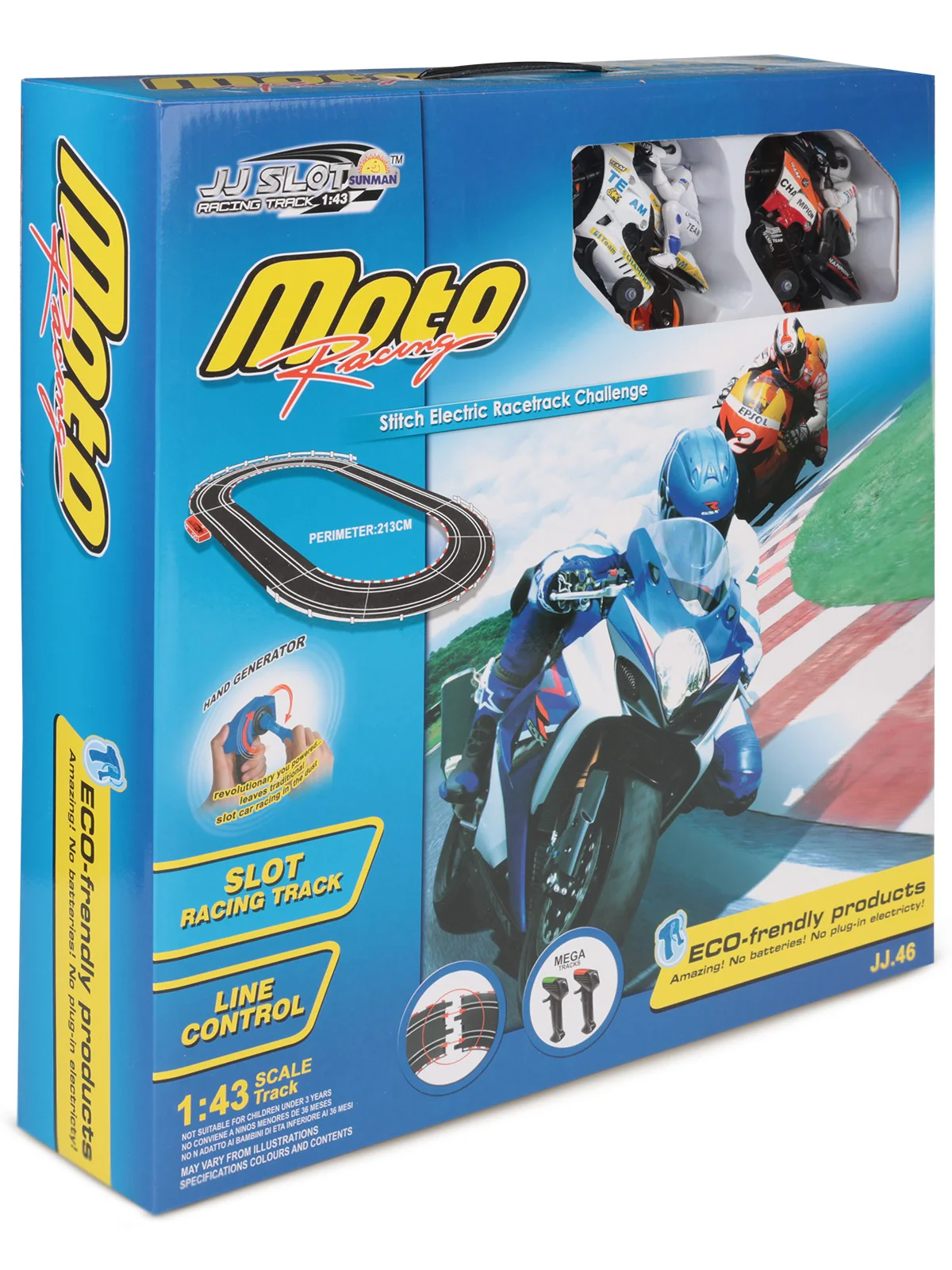 Sunman Oyuncak YARIŞ SET 1/43 MOTO RACING MÜZİKLİ 213CM - Image 3