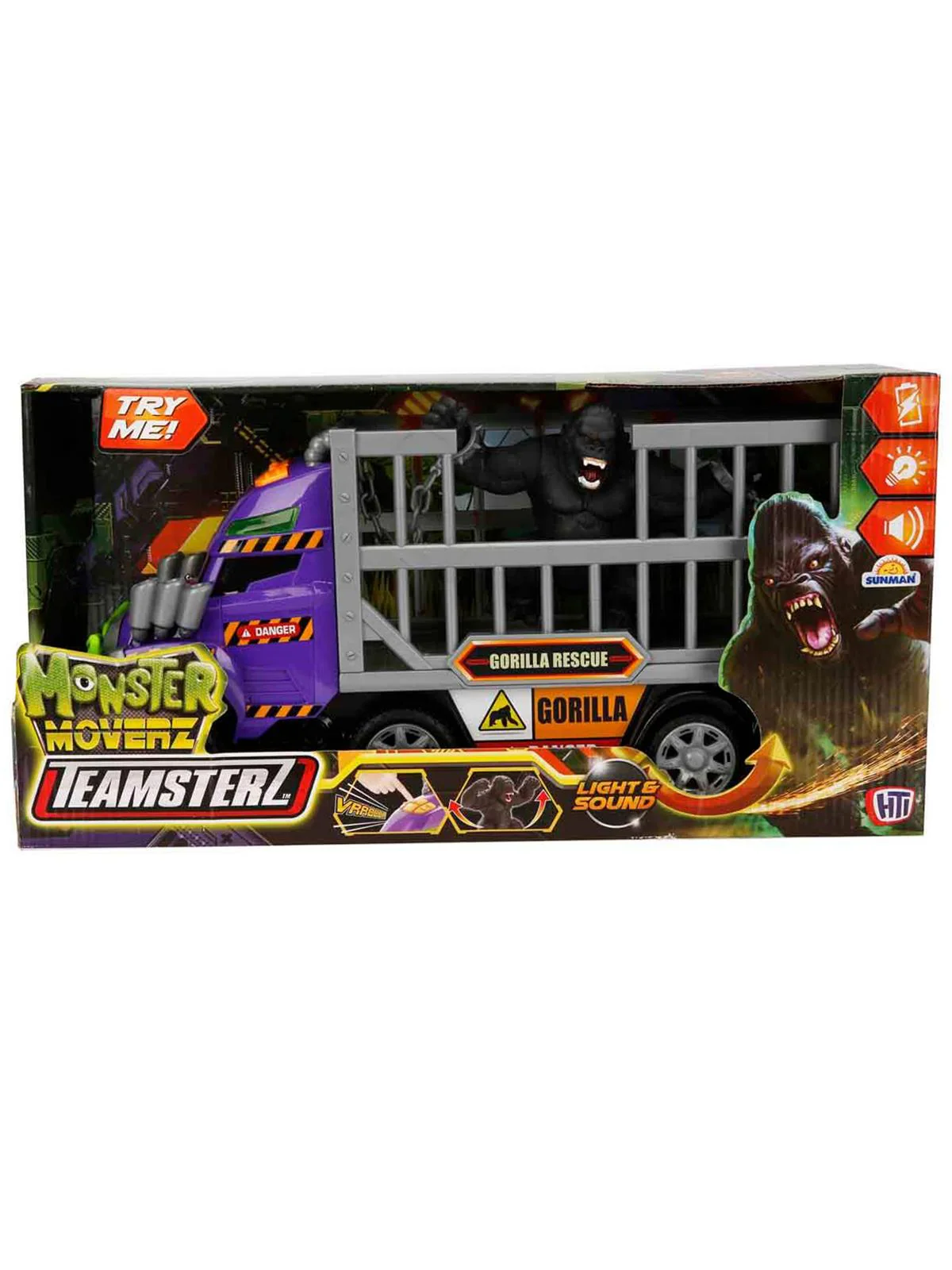 Teamsterz Sesli ve Işıklı Teamsterz Monster Moverz Gorilla Rescue Oyun Seti - Image 3
