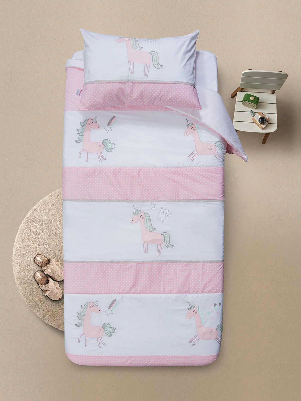Tiffany Unicorn 3'lü Tek Kişilik Nevresim Takımı - Image 15