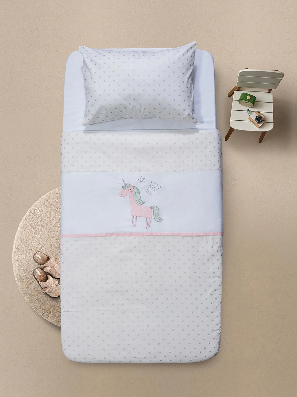 Tiffany Unicorn 3'lü Tek Kişilik Nevresim Takımı - Image 16