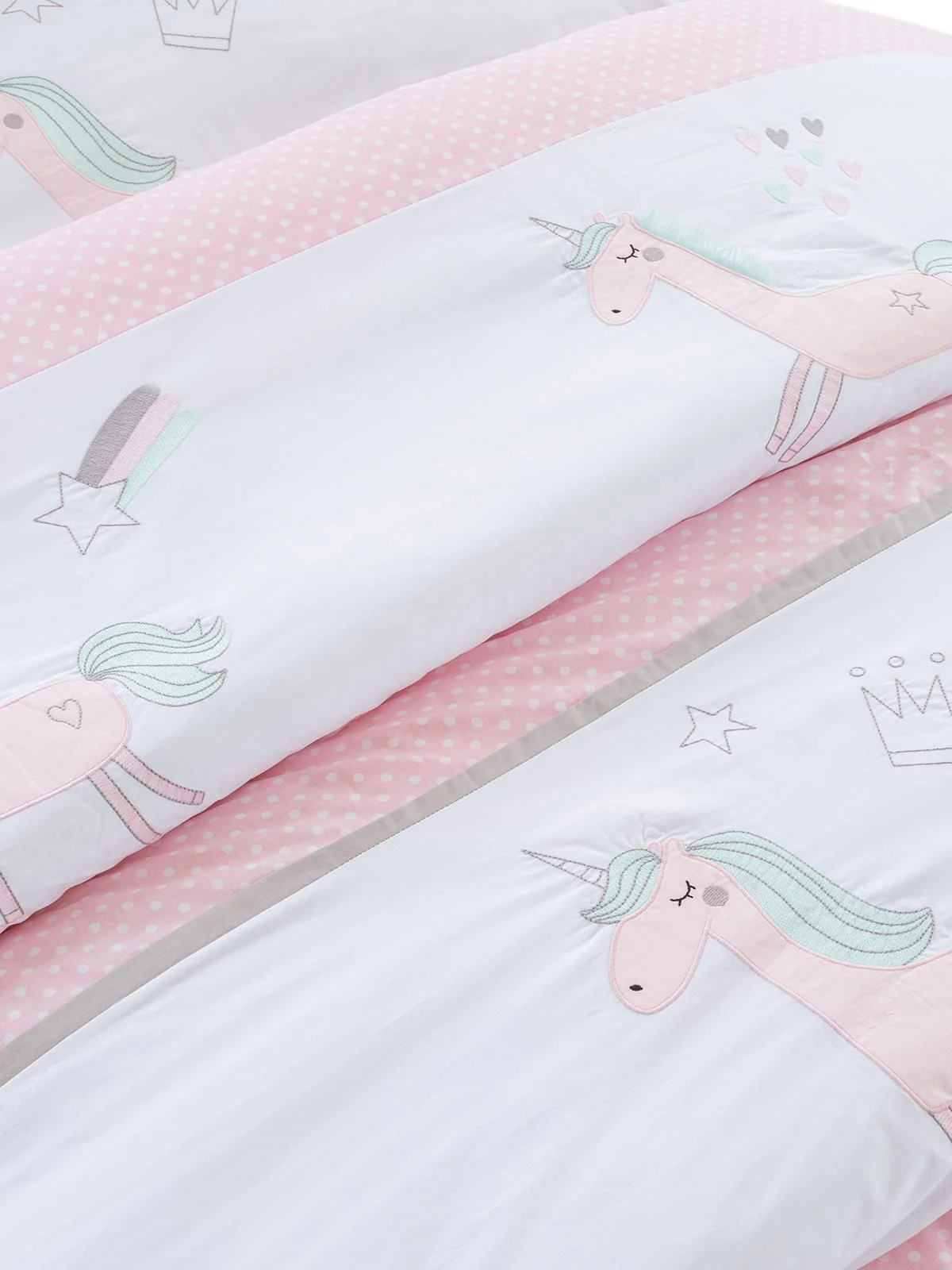 Tiffany Unicorn 3'lü Tek Kişilik Nevresim Takımı - Image 6