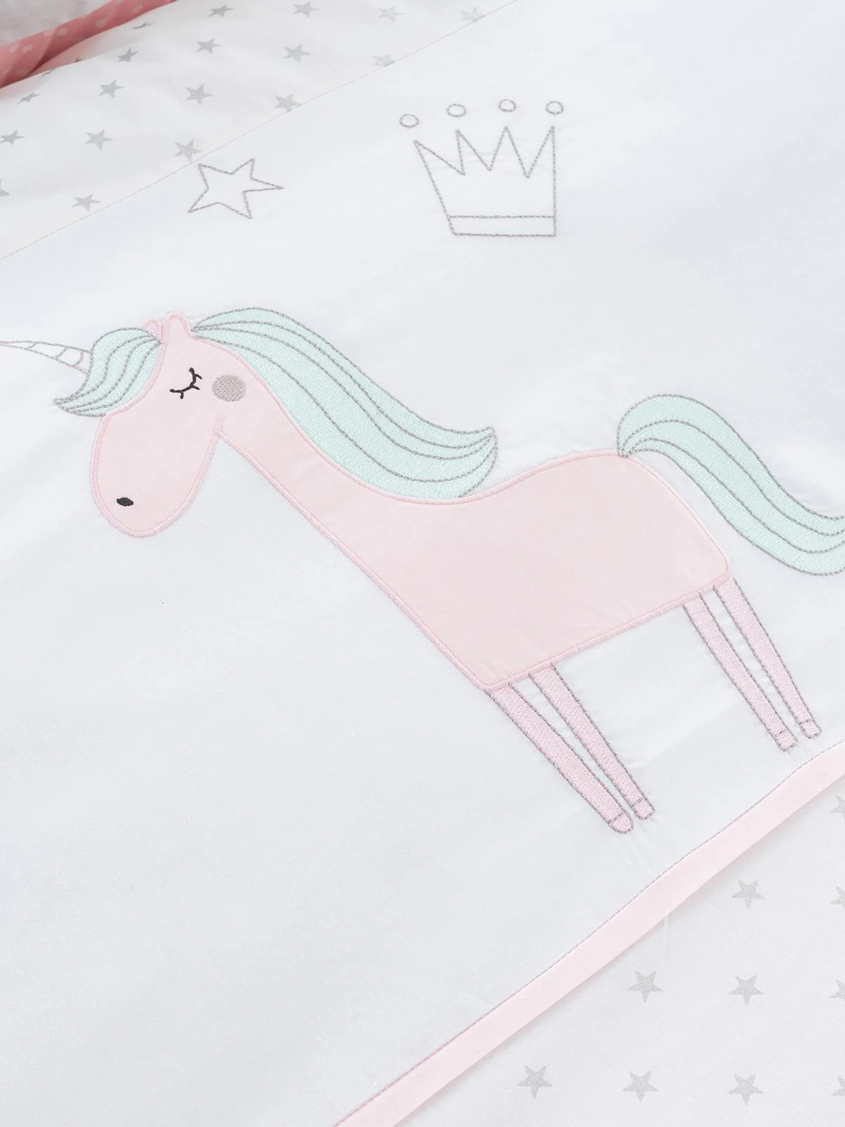 Tiffany Unicorn 3'lü Tek Kişilik Nevresim Takımı - Image 7