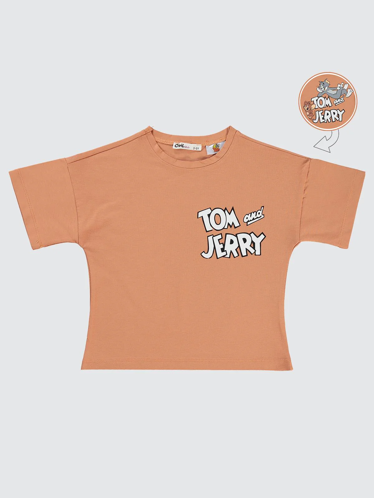 Tom and Jerry 2-5 Yaş Tişört - Beyaz