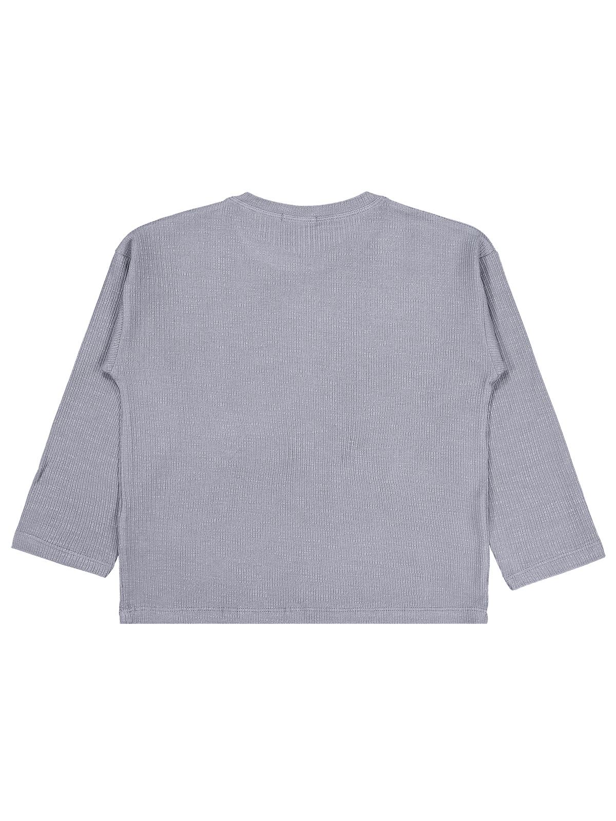 Civil Boys Jakarlı Basic 2-5 Yaş Sweatshirt - Gri - Image 2