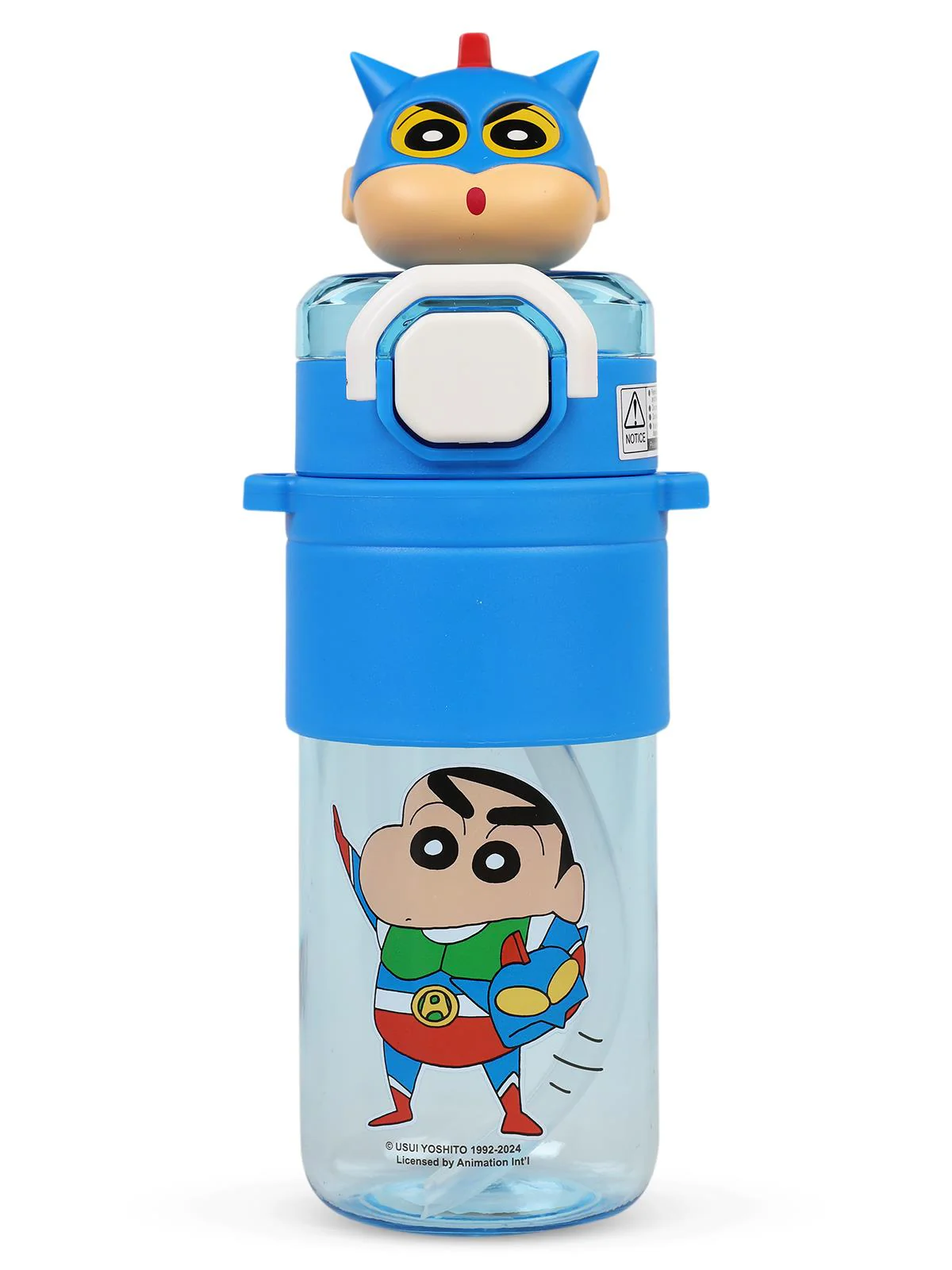 Vagonlife Crayon Shinchan Tritan Pipetli Matara 650 ml - Mavi - Image 4