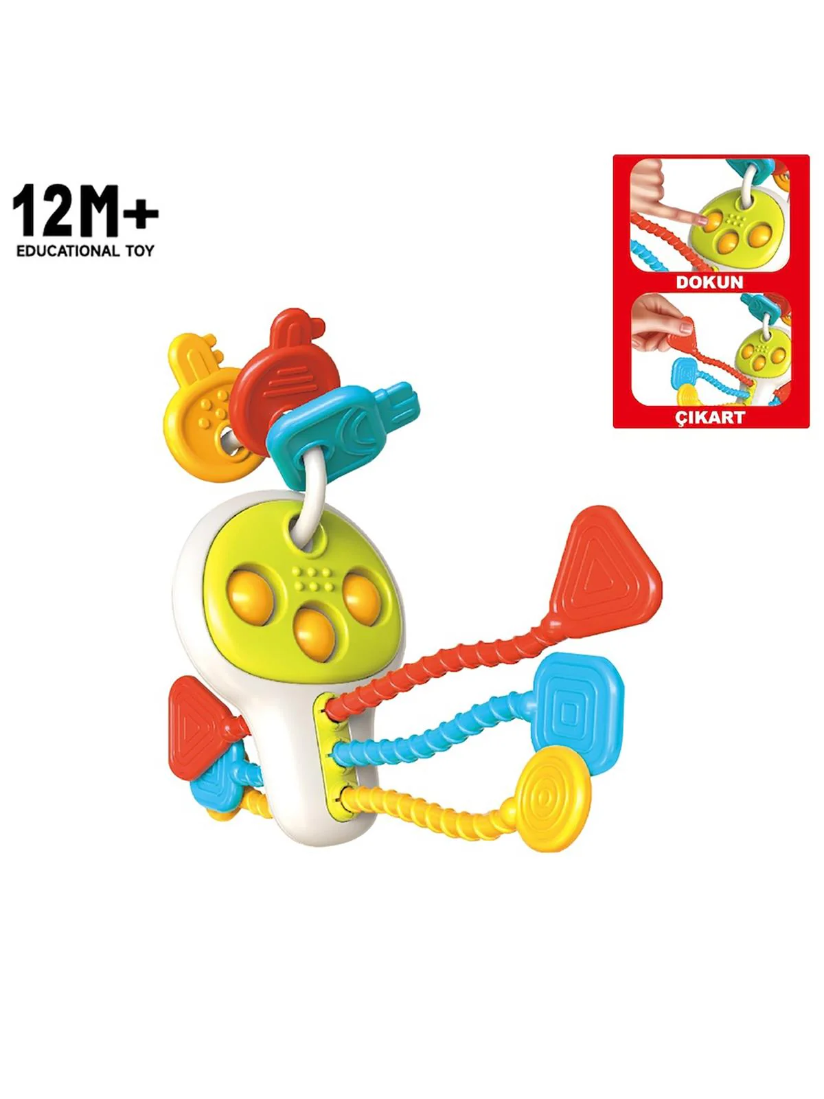 Vardem Eğitici Poppitli Cırcırlı Bebek Anahtarlığı - Image 2