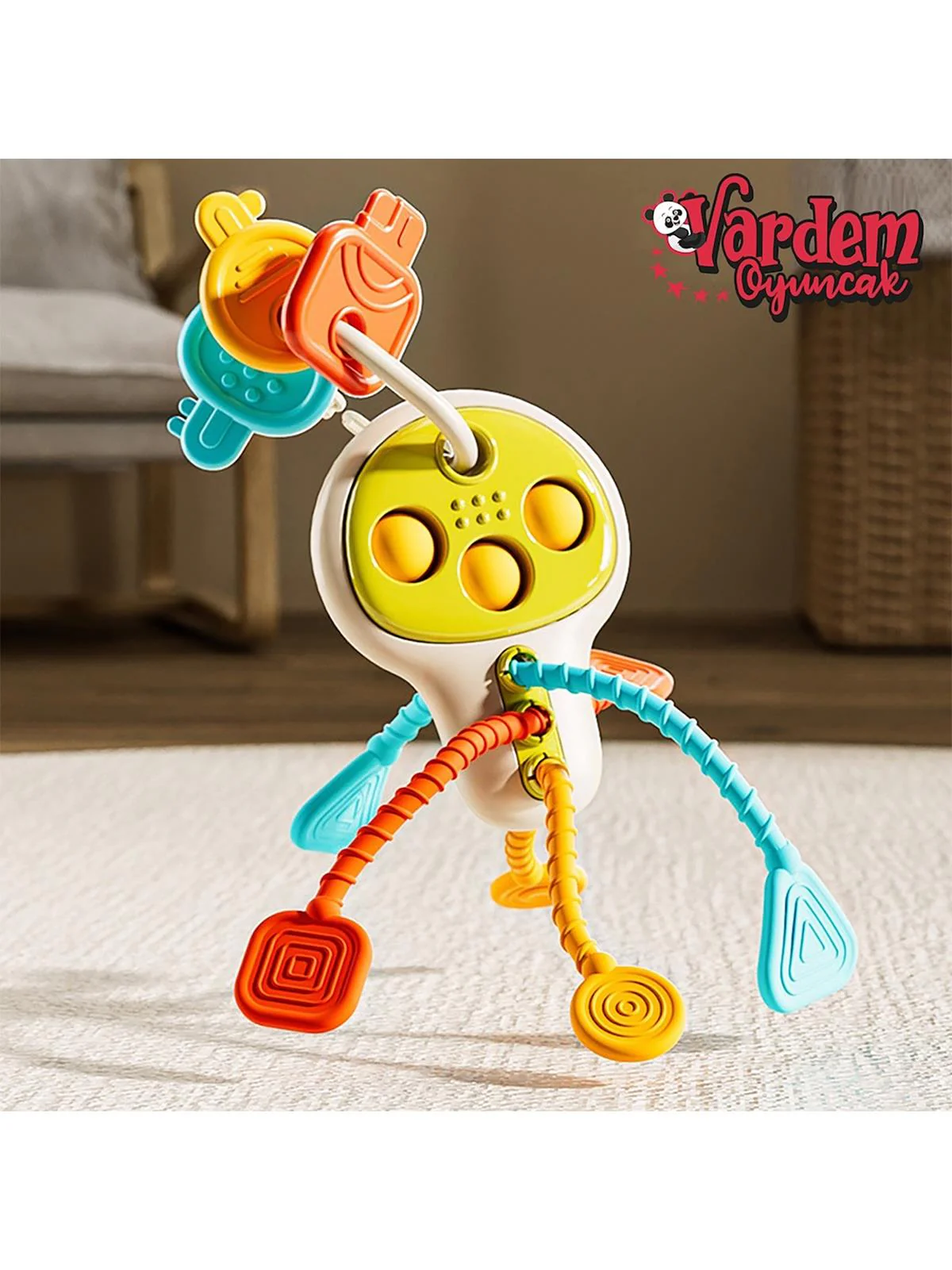 Vardem Eğitici Poppitli Cırcırlı Bebek Anahtarlığı - Image 3