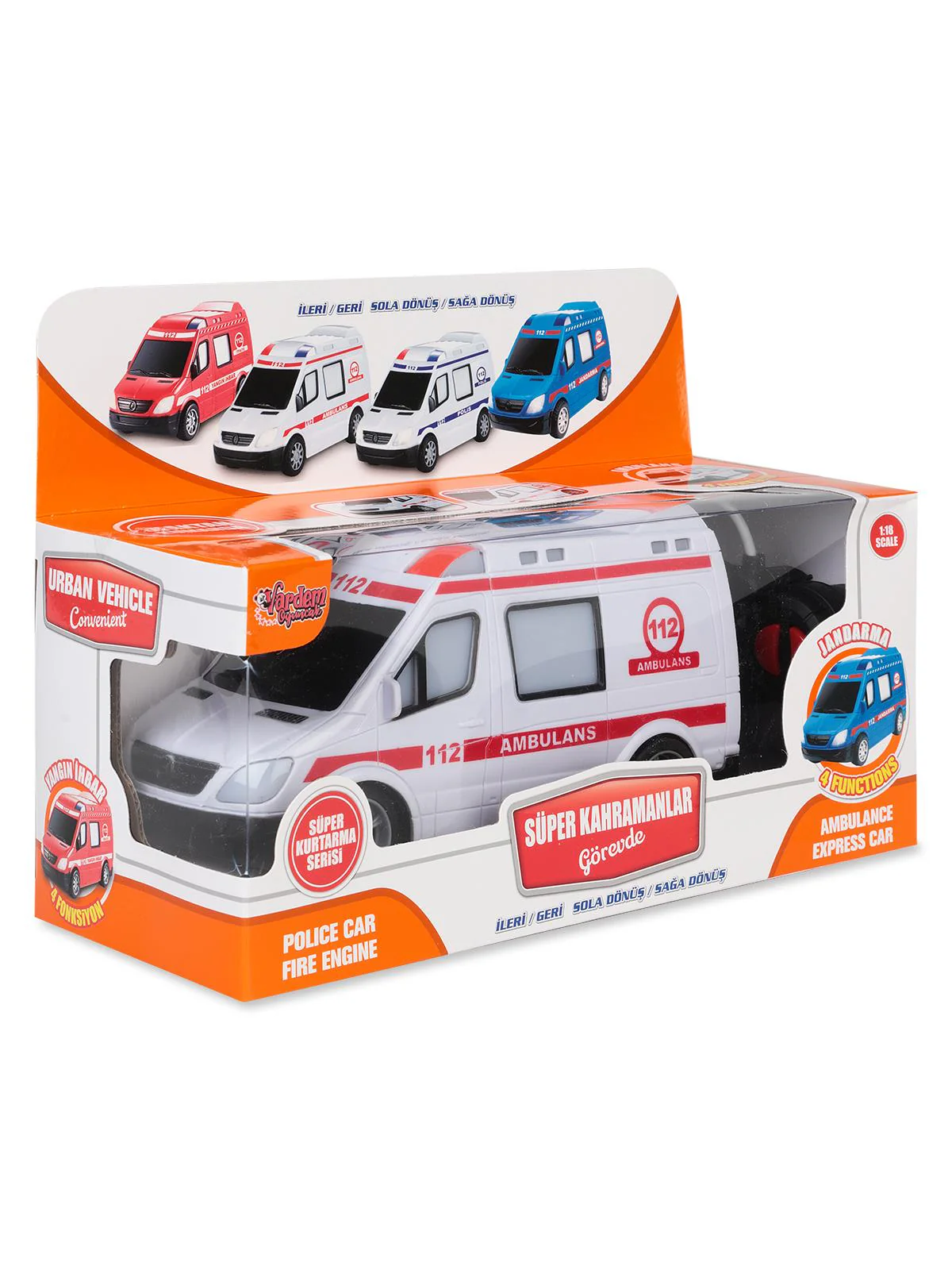 Vardem Kutulu Pıllı Ambulans Ve Polıs - Beyaz - Image 5