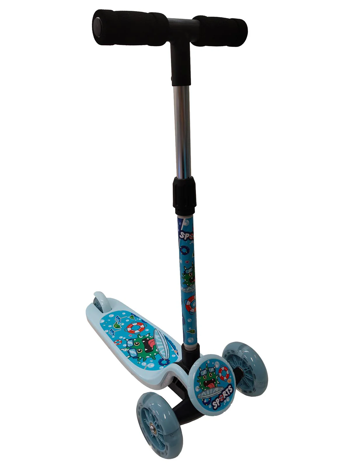 Vardem Oyuncak Işıklı Mavi Scooter - Image 3