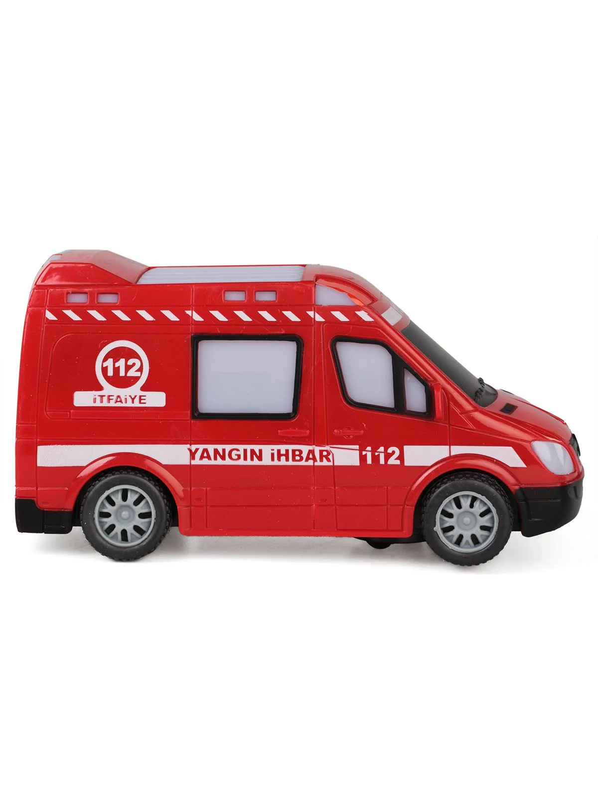 Vardem Oyuncak Kutulu Pilli AmbulansPolis,jandarma,itfaiye - Kırmızı - Image 3