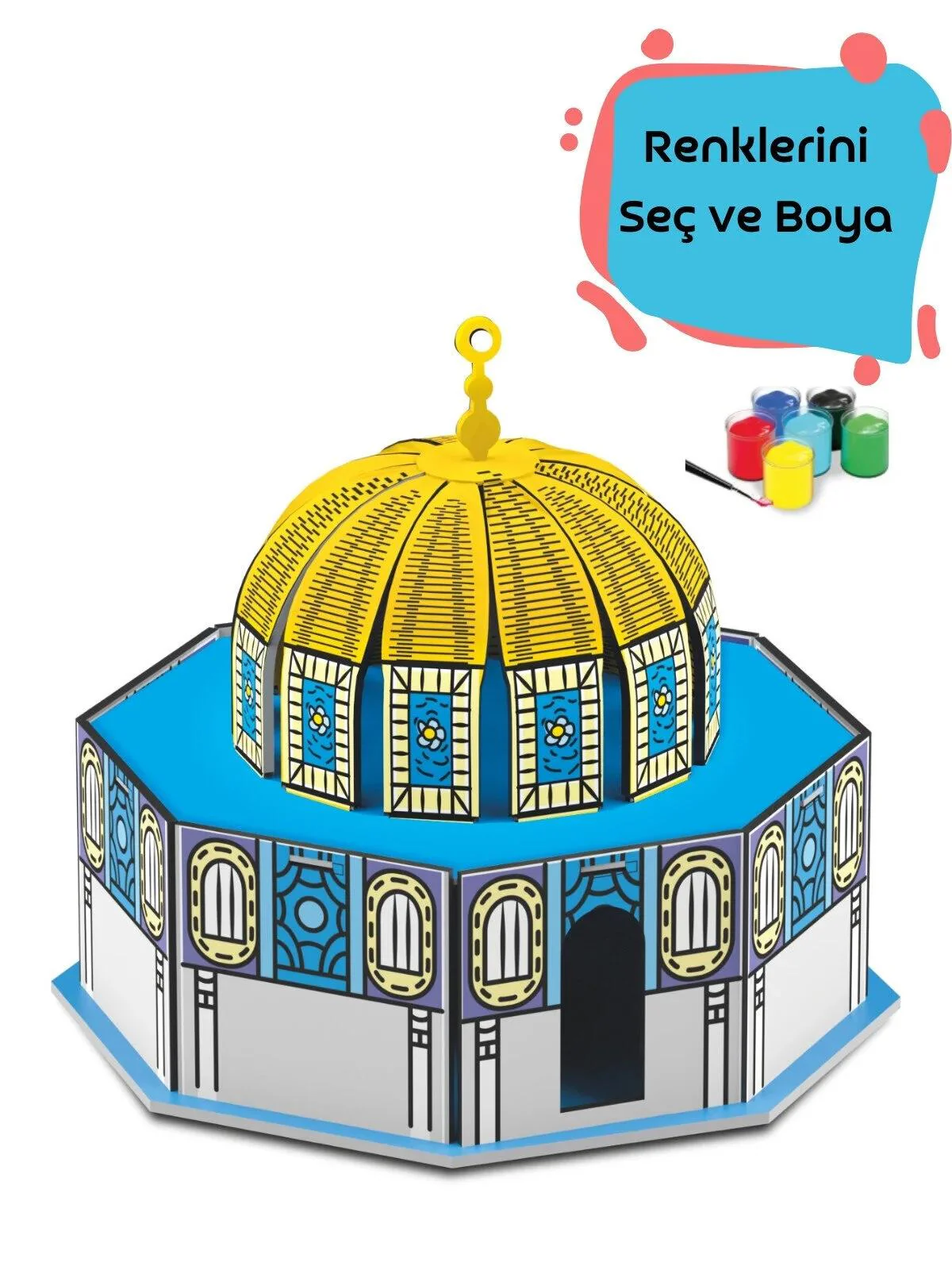 Vardem Oyuncak Mescid-İ Aksa 3D Ahsap Puzzle - Image 4
