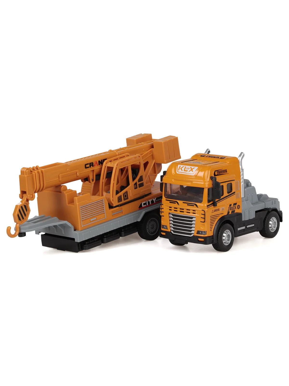 Vardem Oyuncak Sürtmeli Işıklı Müzikli 1:24 İnsaat Tırı - Hardal - Image 3