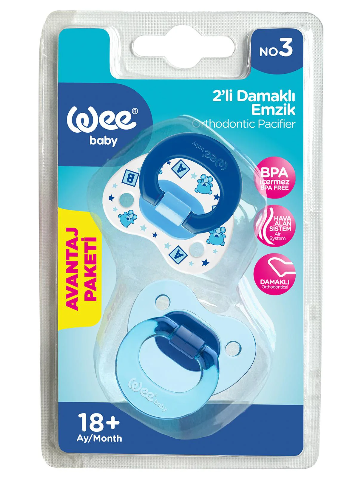 Wee Baby 2’li Damaklı Emzik No:3 - Image 2