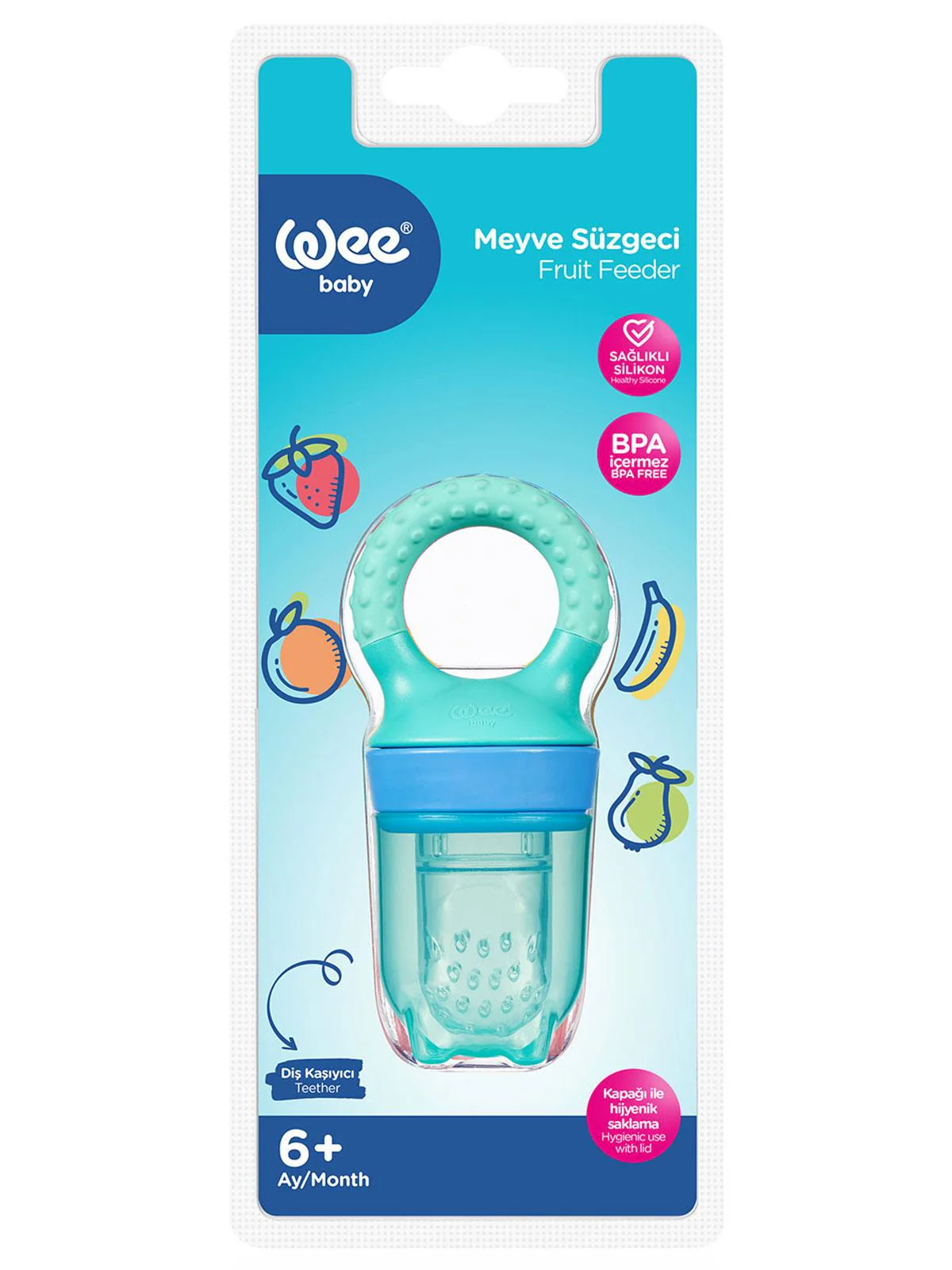 Wee Baby Meyve Süzgeçi 6+ Ay - Yeşil - Image 5