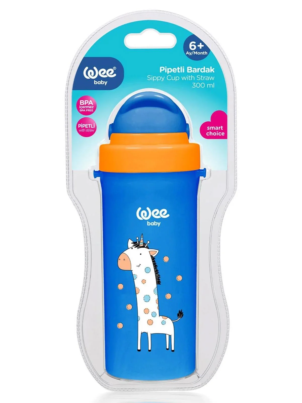 Wee Baby Pipetli Bardak 300 ml - Mavi - Image 3